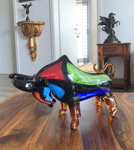 Glasfigur stier bulle - xl,