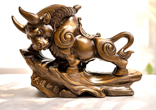 Große stier figur - große,