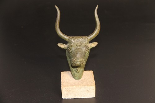Vintage stierkopf skulptur - vintage,