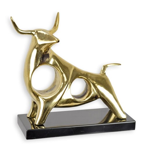 Moderne goldfarbene
