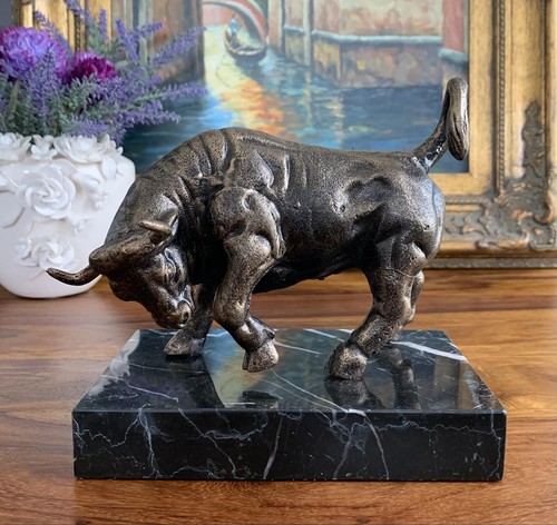 Stier skulptur eisen - stier,
