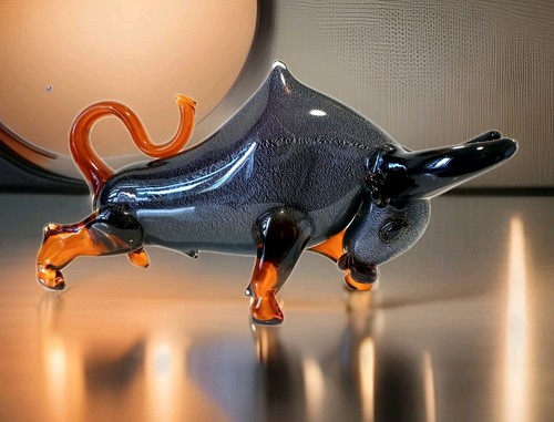 Xxl stier skulptur glas - xxl, figur