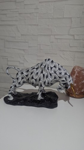 Bullen figur deko - figur, schwarz