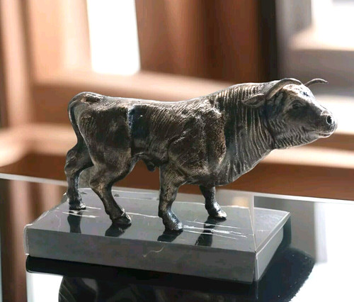 Stier skulptur eisen figur - skulptur,