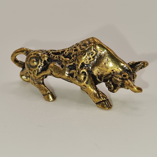 Stier bulle figur messing - figur,