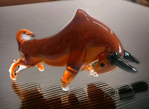 Glasfigur stier skulptur glas - stier,