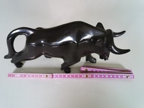 Große onyx stier figur - onyx,