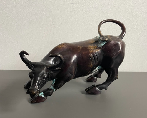 Bronze stier wall street bull - wall,