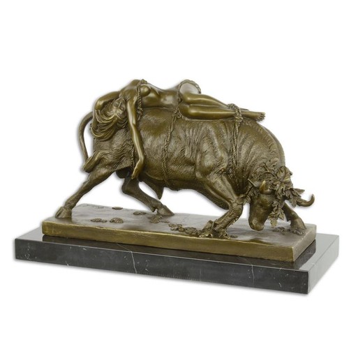 Bronzefigur europa auf dem - bronzefigur,