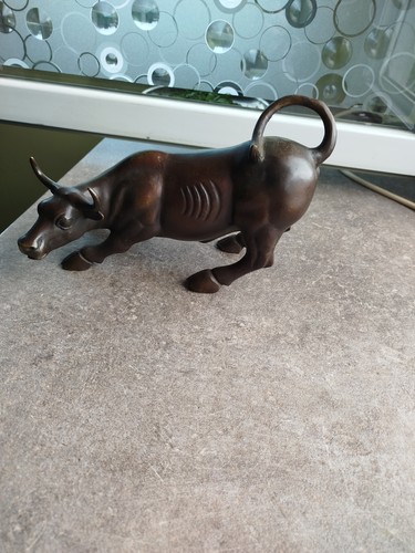 Stier figur bronze - stier,