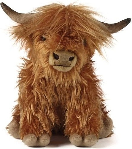 Langhaar stier plüschtier - stier,