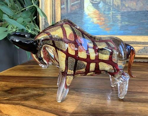 Glasfigur stier skulptur - stier,