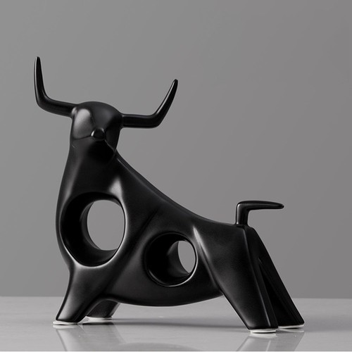 Moderne kunst stier - kunst, figur