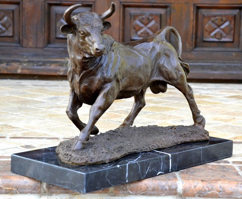 Bronze stier skulptur kg - bronze, 10