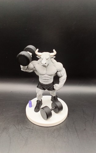 Bodybuilder stier figur beim - figur,