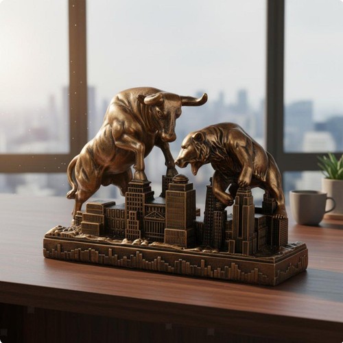 Stier und bärenfigur aus - stier-,