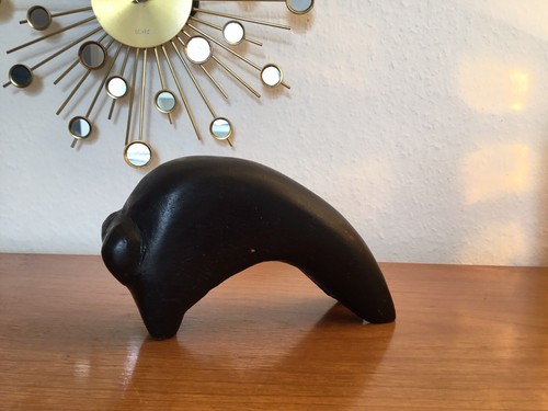 Stier bison skulptur - skulptur, figur