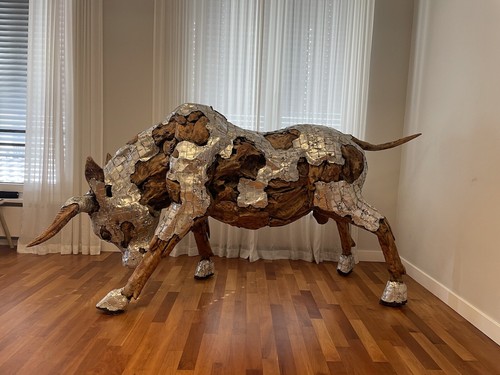 Skulptur dekofigur stier - skulptur,
