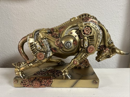 Steampunk*Stier*Bulle*Figur*Ku
