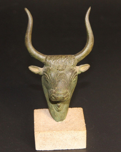 Vintage stierkopf skulptur - vintage,